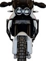 Upper crash bars for Ducati DesertX black - front view