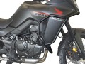 Upper HEED crash bars for Honda XL 750 Transalp - black right side