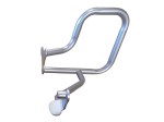 Left side of crash bar for BMW K 1600 GT/GTL (2017 - ) Rear, silver 