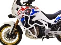 White Extreme model Bunker set HEED crash bars for Honda CRF 1100 AFRICA TWIN AS with manual transmission side view