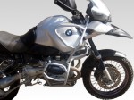 Crash bars for BMW R 1150 GS Adventure (2001-2005) - Full Bunker silver + sliders for crash bars