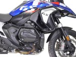 Crash bars for BMW R 1300 GS - Upper and lower Bunker, black + sliders for crash bars
