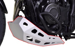 Engine guard for Honda NX500 manual and e-clutch - raw aluminium